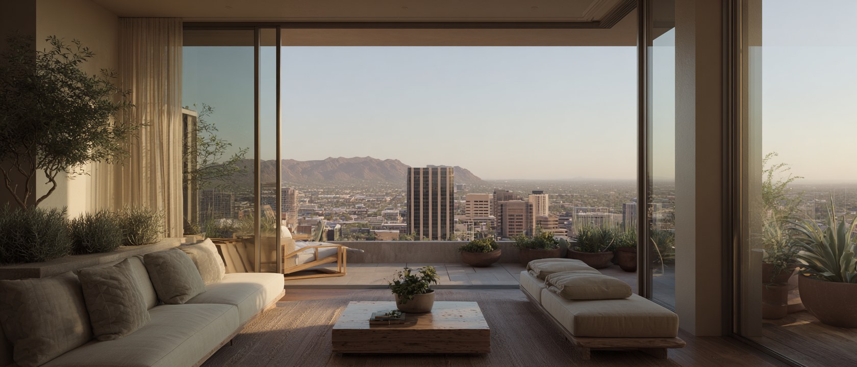 Lïef Osborn · second-floor terrace residence with a walkout deck over midtown Phoenix