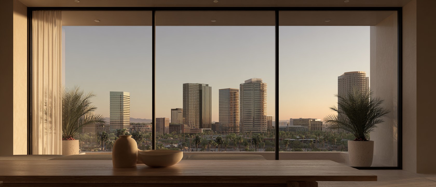 Lïef Osborn · third-floor residence overlooking the midtown Phoenix skyline