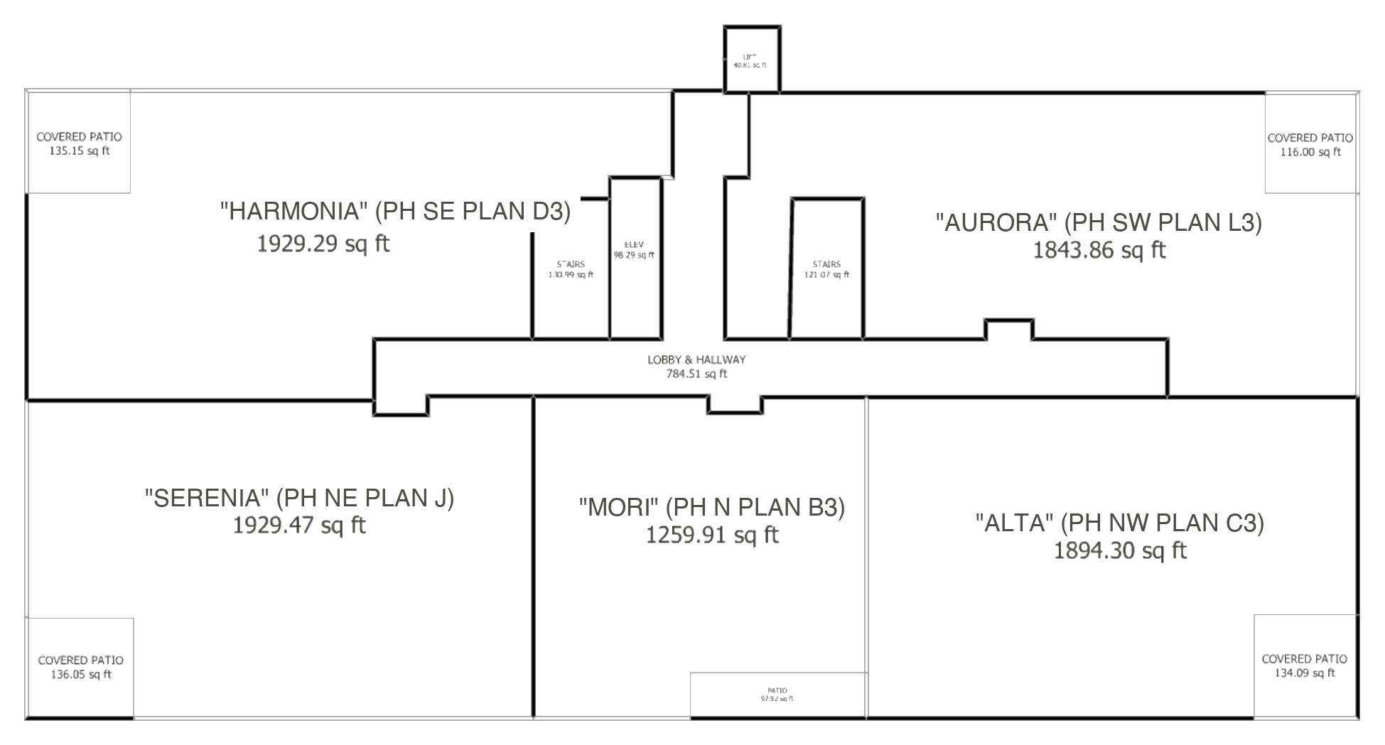 The Penthouses floor plate — harmonia
